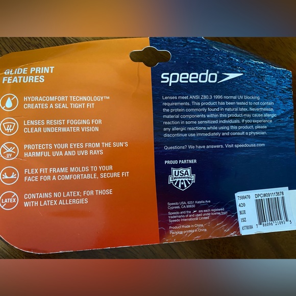 NWT! Speedo Jr Swim Goggles - Picture 9 of 9